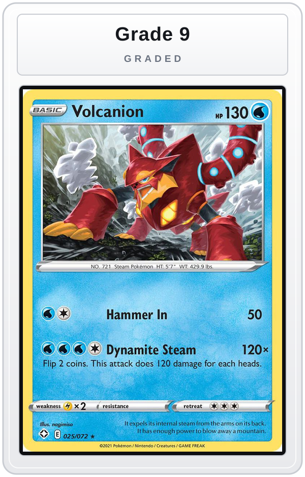 Graded - Volcanion — Grade 9 graded overlay