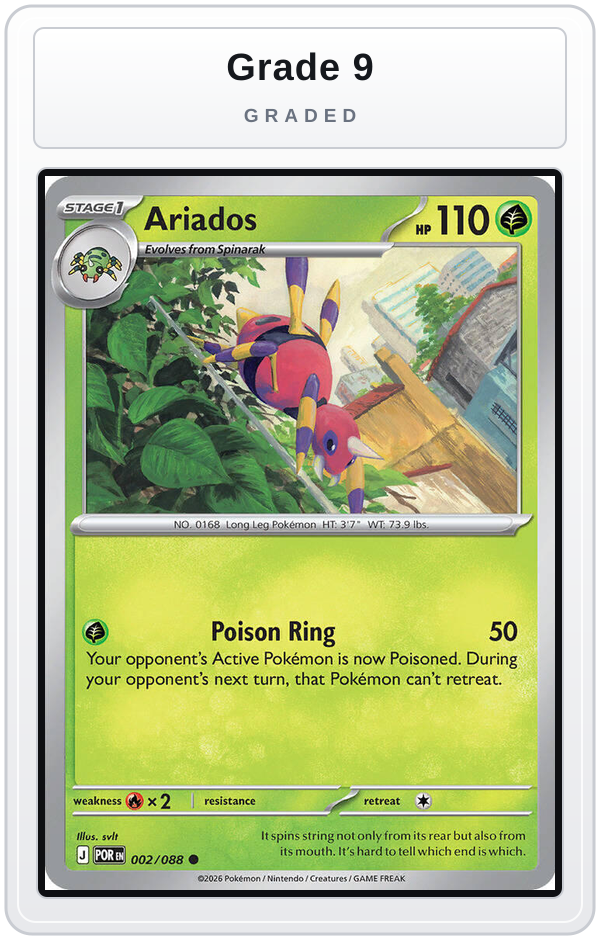 Graded - Ariados — Grade 9 graded overlay