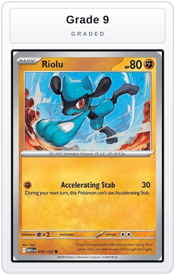 Graded - Riolu — Grade 9 graded overlay