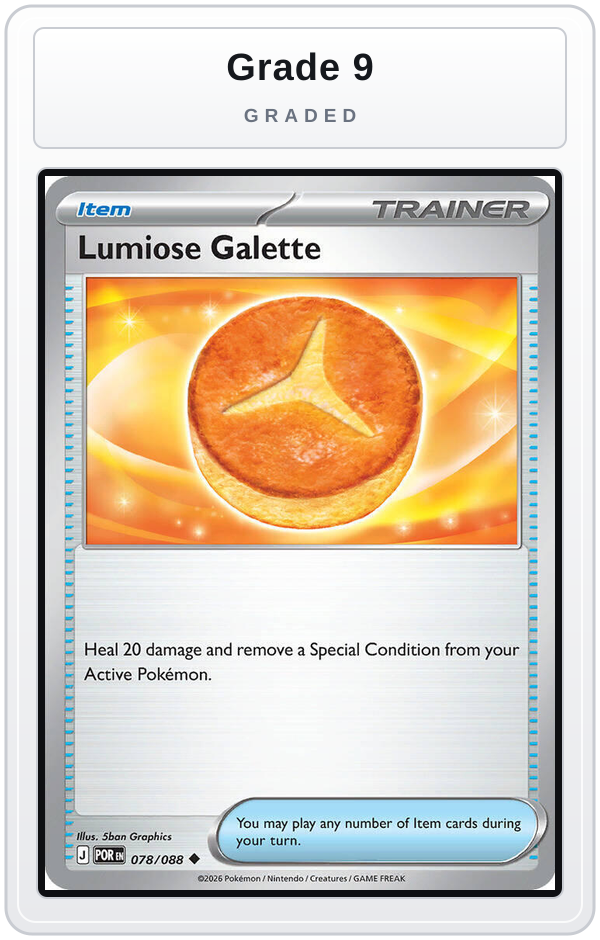 Graded - Lumiose Galette — Grade 9 graded overlay