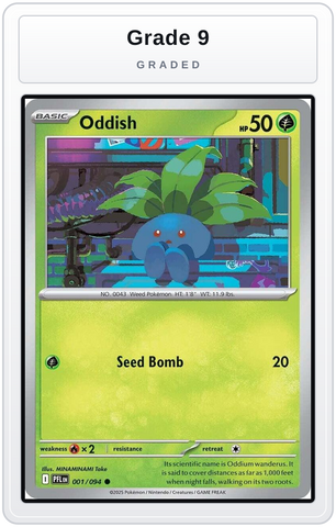 Graded - Oddish — Grade 9 graded overlay