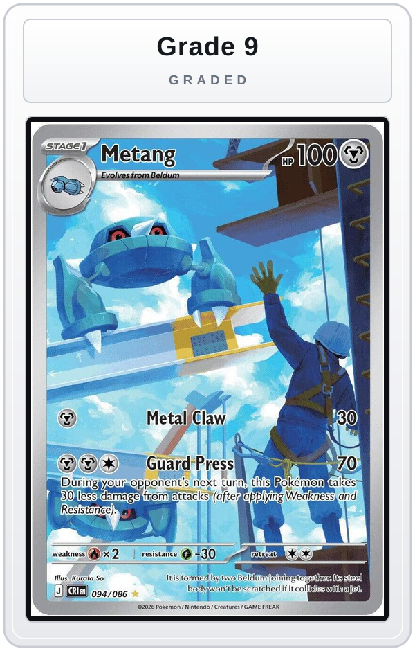 Graded - Metang - 094/086 — Grade 9 graded overlay