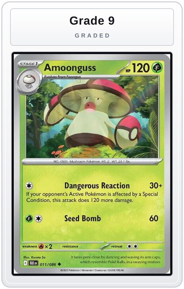 Graded - Amoonguss — Grade 9 graded overlay