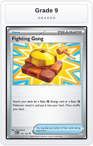 Graded - Fighting Gong - 116/132 — Grade 9 graded overlay