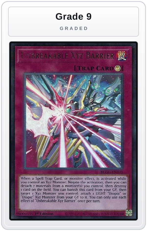 Graded - Unbreakable Xyz Barrier — Grade 9 graded overlay