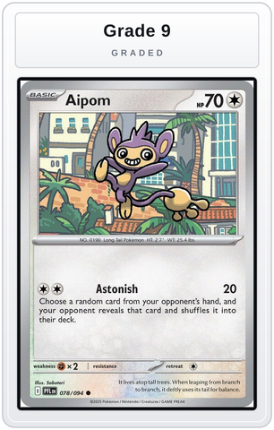 Graded - Aipom — Grade 9 graded overlay
