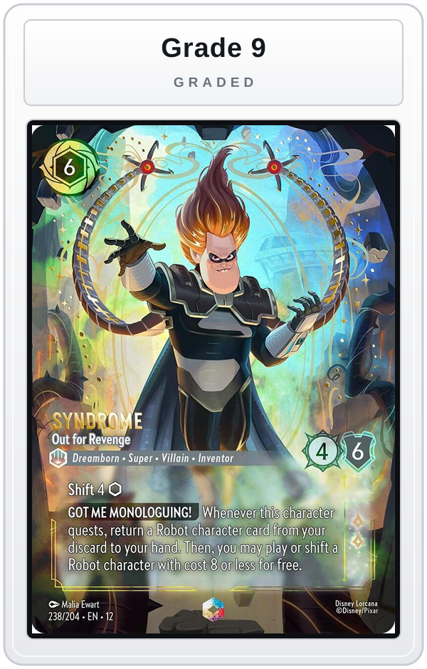 Graded - Syndrome - Out for Revenge (Enchanted) — Grade 9 graded overlay