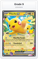 Graded - Pikachu ex - 053/128 — Grade 9 graded overlay