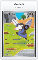 Graded - Drilbur - 124/086 — Grade 9 graded overlay