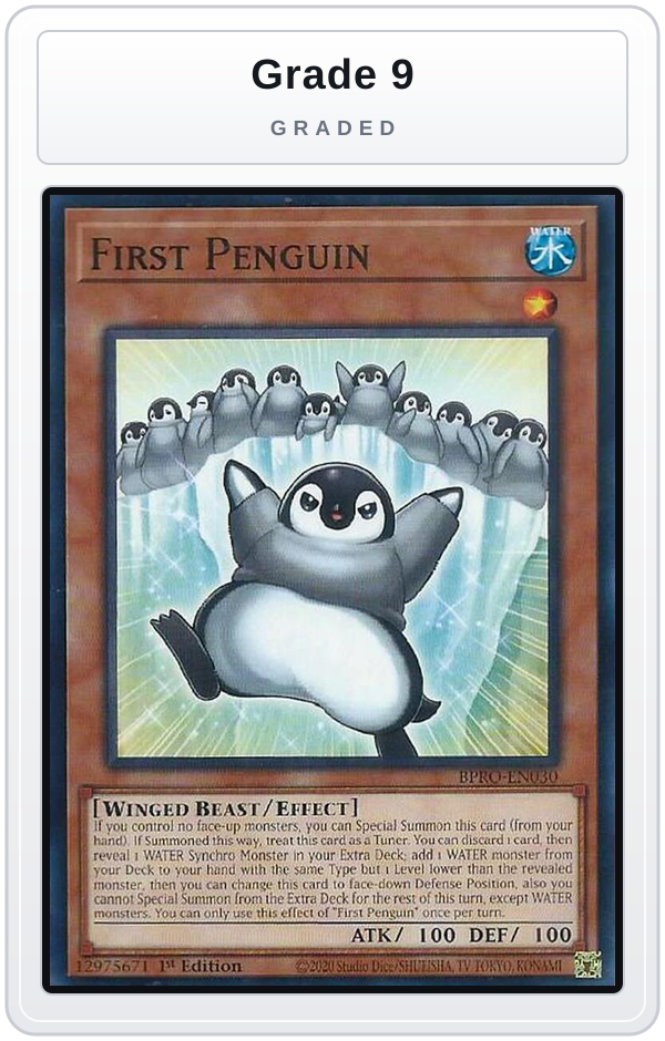 Graded - First Penguin — Grade 9 graded overlay