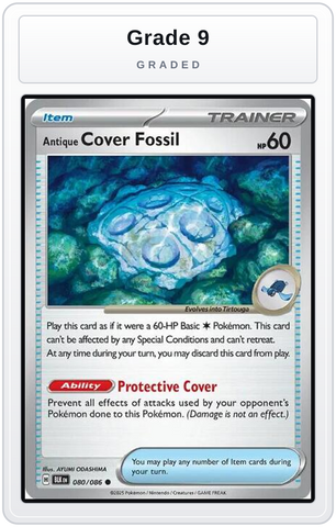 Graded - Antique Cover Fossil — Grade 9 graded overlay