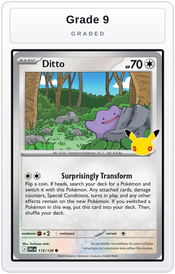 Graded - Ditto — Grade 9 graded overlay