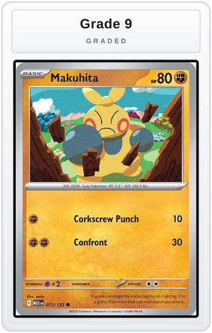 Graded - Makuhita — Grade 9 graded overlay