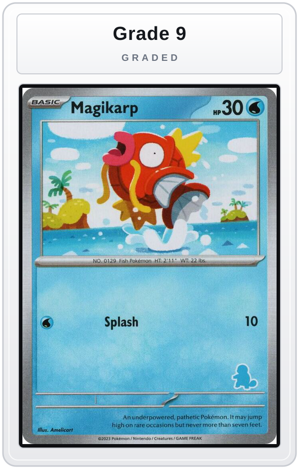 Graded - Magikarp — Grade 9 graded overlay