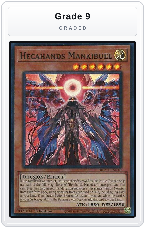 Graded - Hecahands Mankibuel — Grade 9 graded overlay