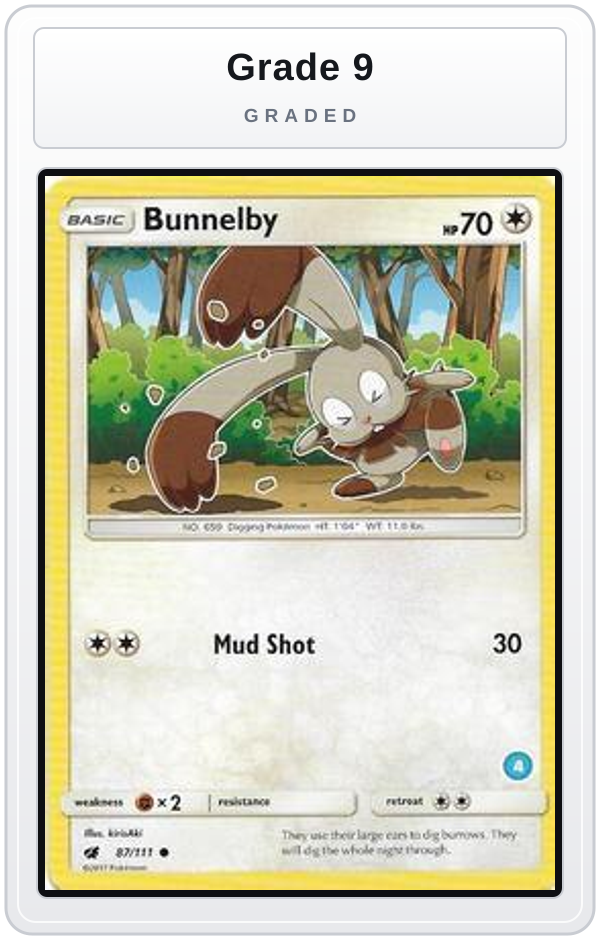 Graded - Bunnelby (4) — Grade 9 graded overlay