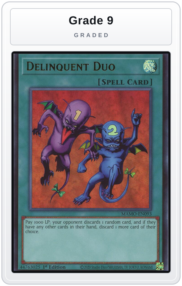 Graded - Delinquent Duo — Grade 9 graded overlay