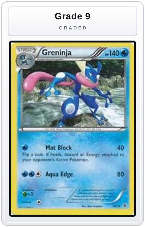 Graded - Greninja — Grade 9 graded overlay