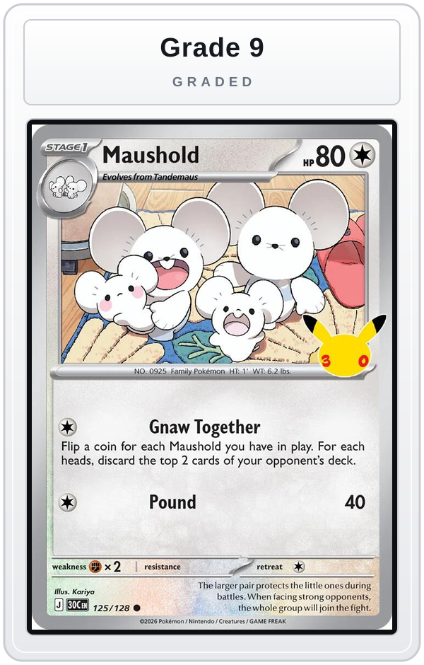 Graded - Maushold - 125/128 — Grade 9 graded overlay
