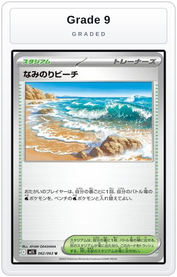 Graded - Surfing Beach — Grade 9 graded overlay