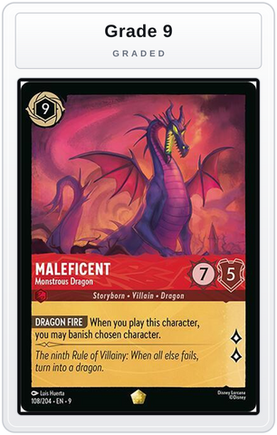 Graded - Maleficent - Monstrous Dragon — Grade 9 graded overlay