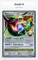 Graded - Rayquaza C Lv.X — Grade 9 graded overlay