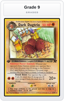 Graded - Dark Dugtrio (23) — Grade 9 graded overlay