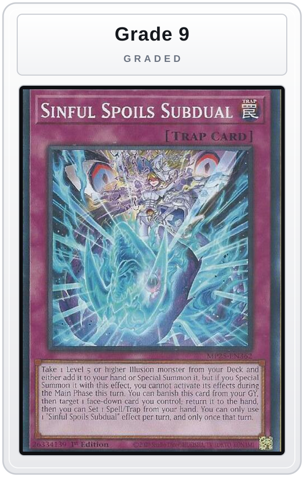 Graded - Sinful Spoils Subdual — Grade 9 graded overlay