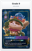 Graded - Teemo, Swift Scout — Grade 9 graded overlay