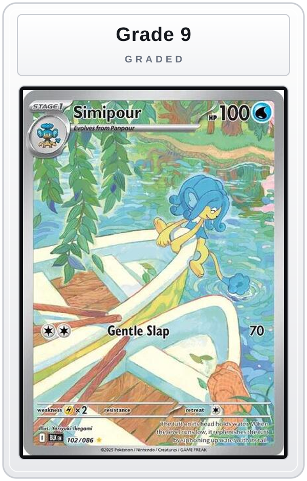Graded - Simipour - 102/086 — Grade 9 graded overlay