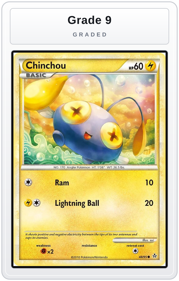 Graded - Chinchou — Grade 9 graded overlay