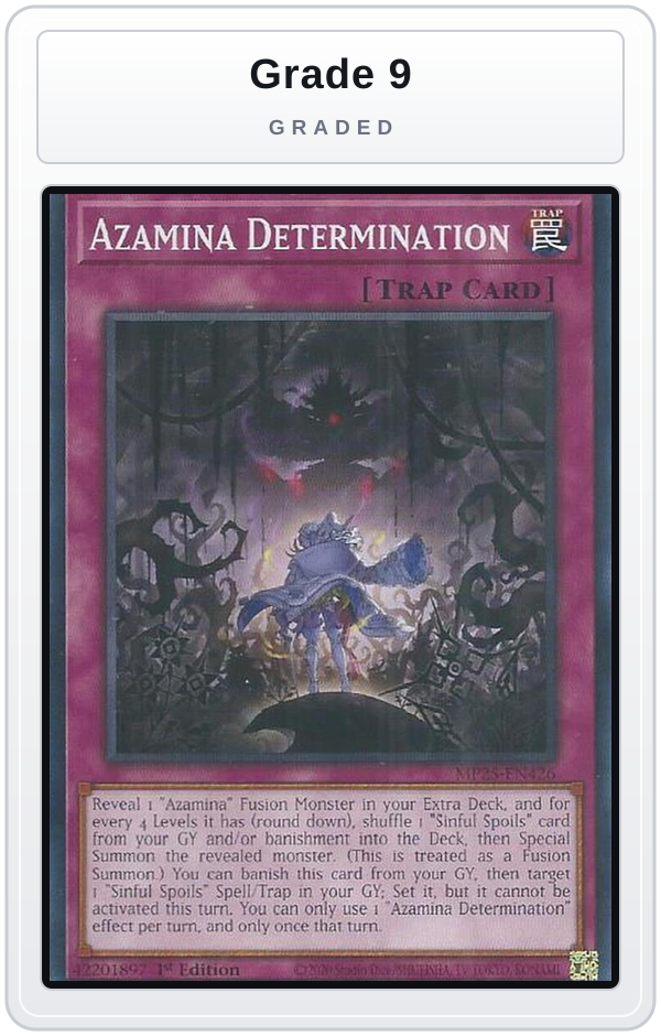 Graded - Azamina Determination — Grade 9 graded overlay