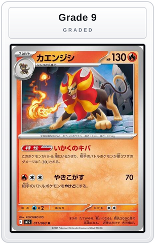 Graded - Pyroar — Grade 9 graded overlay