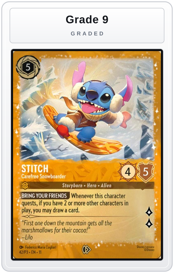 Graded - Stitch - Carefree Snowboarder — Grade 9 graded overlay