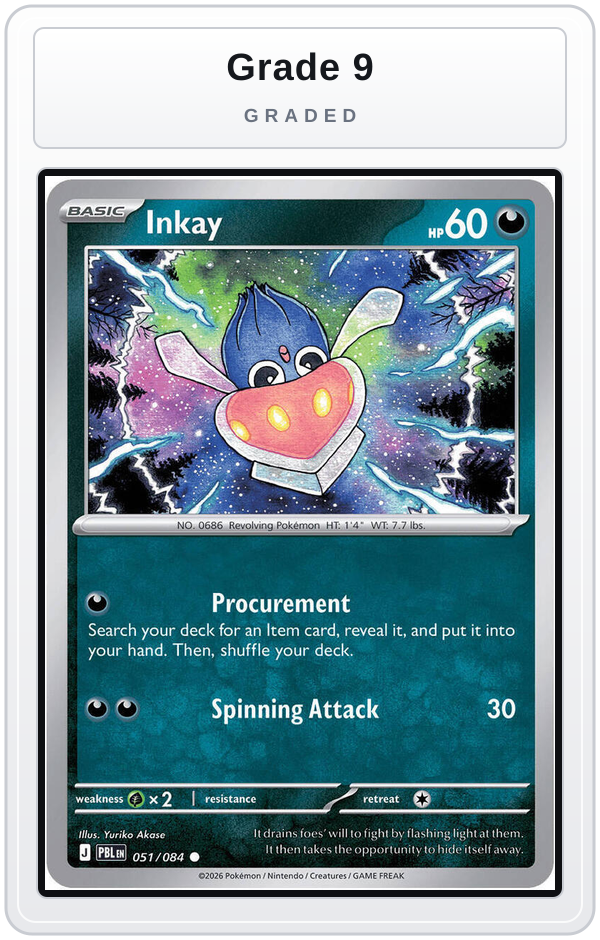 Graded - Inkay — Grade 9 graded overlay