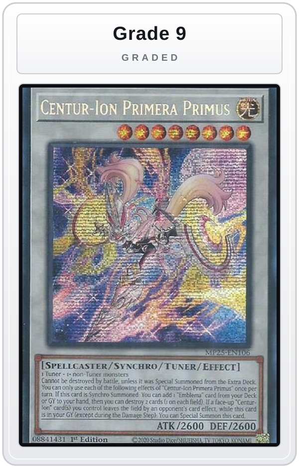 Graded - Centur-Ion Primera Primus — Grade 9 graded overlay