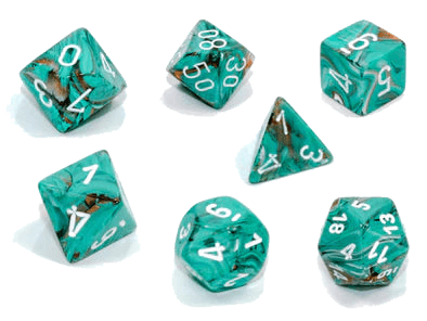 Chessex- 7pc Polyhedral: Marble