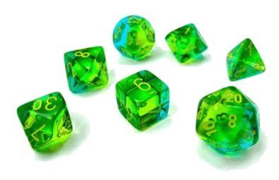Chessex- 7pc Polyhedral: Gemini Translucent