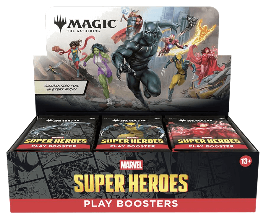 Marvel Super Heroes - Play Booster Display