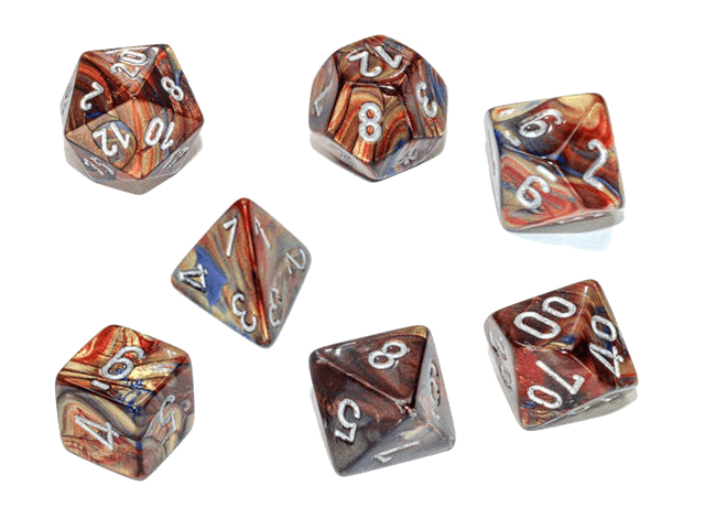 Chessex- 7pc Polyhedral: Lustrous