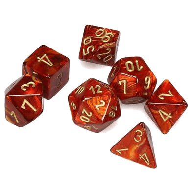 Chessex- 7pc Mini Polyhedral: Scarab