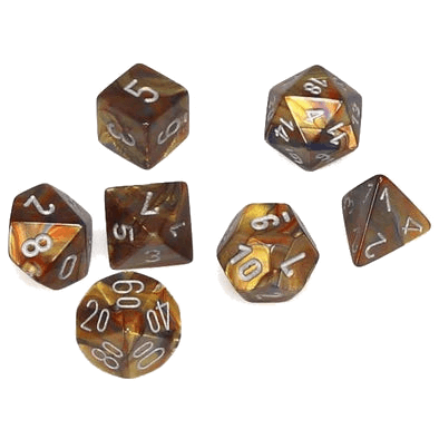 Chessex- 7pc Mini Polyhedral: Lustrous