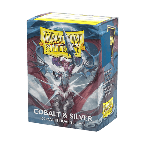 Dragon Shield: Standard 100ct Sleeves - Blue (Cobalt & Silver)