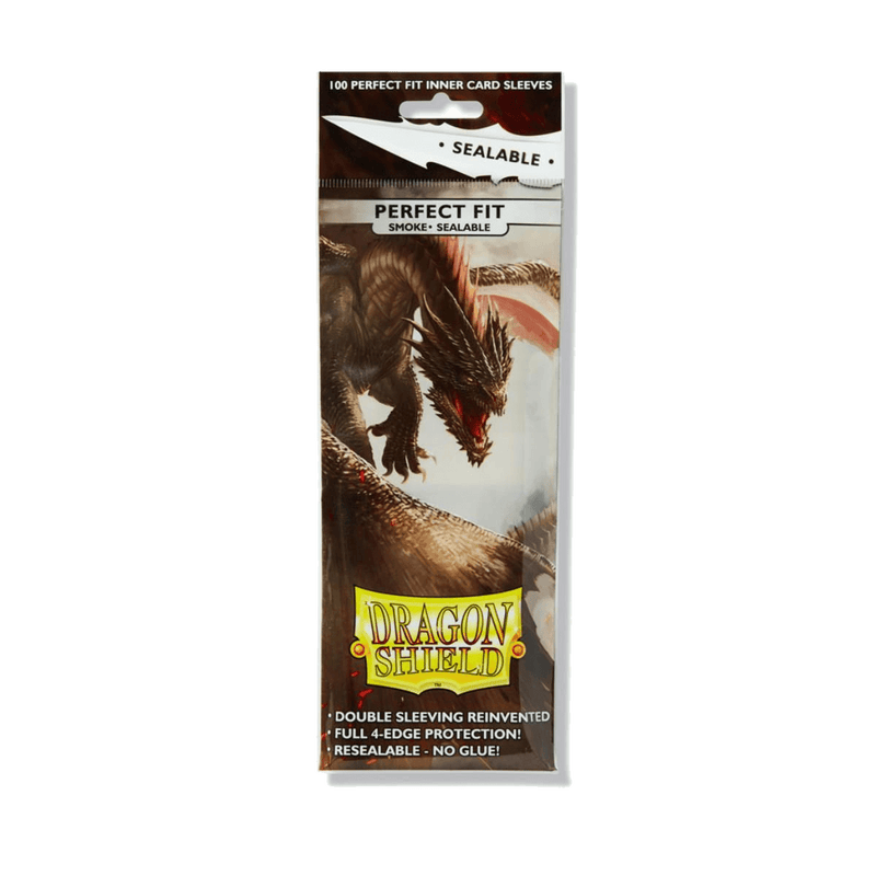 Dragon Shield: Standard Size 100ct Inner Sleeves - Perfect Fit Sealable (Smoke 'Yarost')