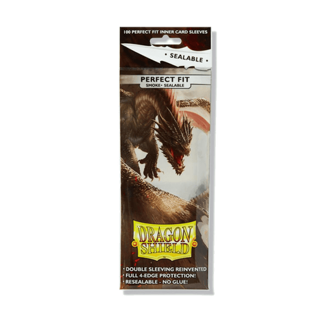 Dragon Shield: Standard Size 100ct Inner Sleeves - Perfect Fit Sealable (Smoke 'Yarost')