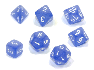Chessex- 7pc Polyhedral: Frosted