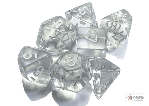 Chessex- 7pc Polyhedral: Translucent