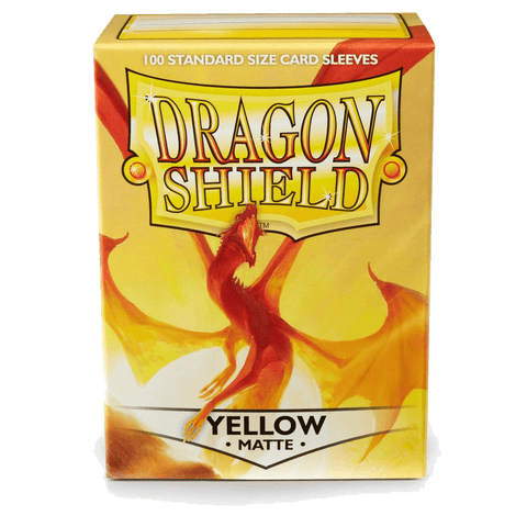 Dragon Shield: Standard 100ct Sleeves - Yellow (Matte)