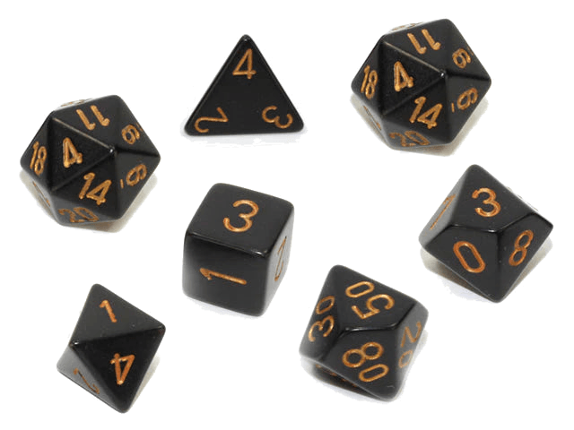 Chessex- 7pc Polyhedral: Opaque