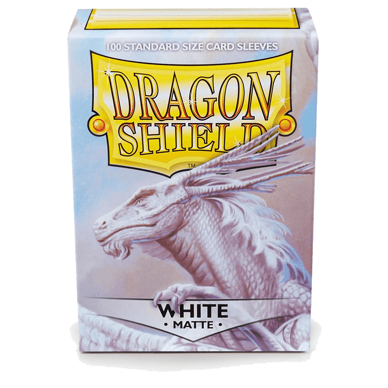 Dragon Shield: Standard 100ct Sleeves - White (Matte)